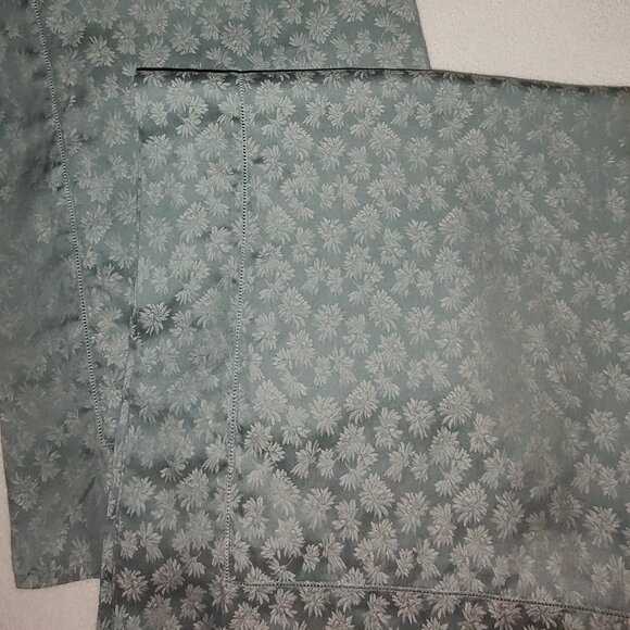 SFERRA GRETA QUEEN FLAT SHEET TWO STANDARD SHAMS  EGYPTIAN COTTON SEAMIST ITALY - Picture 3 of 9